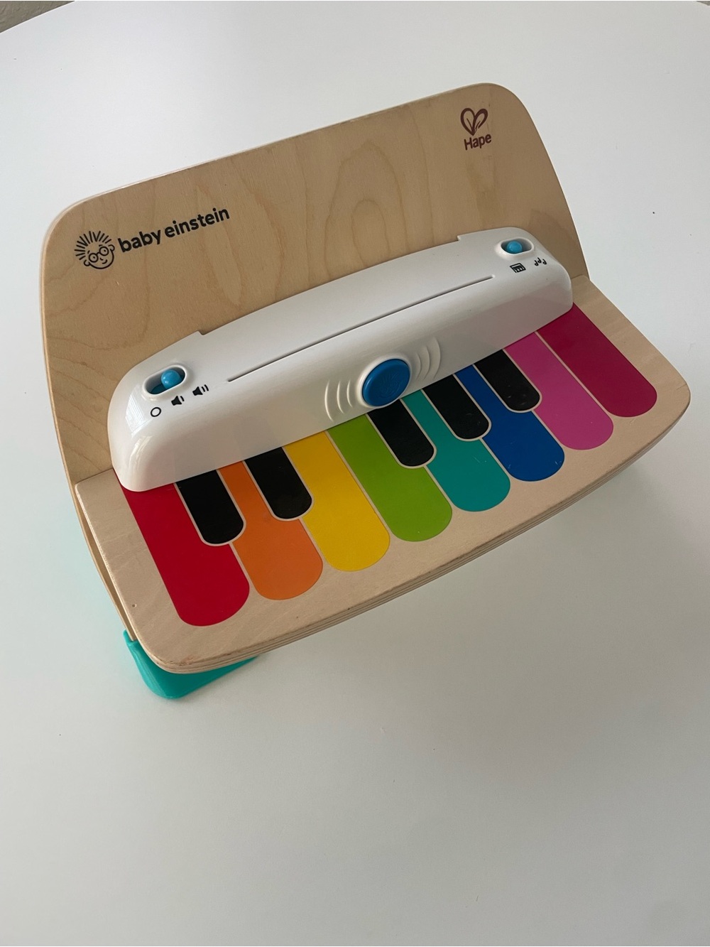 Baby Einstein x Hape Rainbow Piano Toy - White with Multicolor Keys